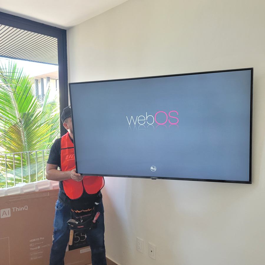 Instalación de soporte para TV, trabajo 11
